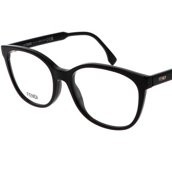 NEW FENDI FE 50059I 001 Black Women Eyeglasses 55mm 17 140